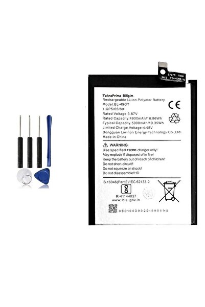 TeknoPrime Tecno Spark 20 Pro Plus İle Uyumlu İthal Pil Batarya BL-49OT