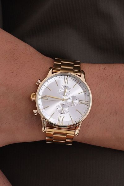 Güncel Vitrin Premium Infinity Gold Ipc Plated Men's Wrist Watch