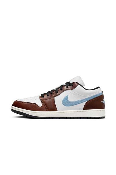 Nike Air Jordan 1 Low Se Men's Brown Leather Shoes Fq7832-142