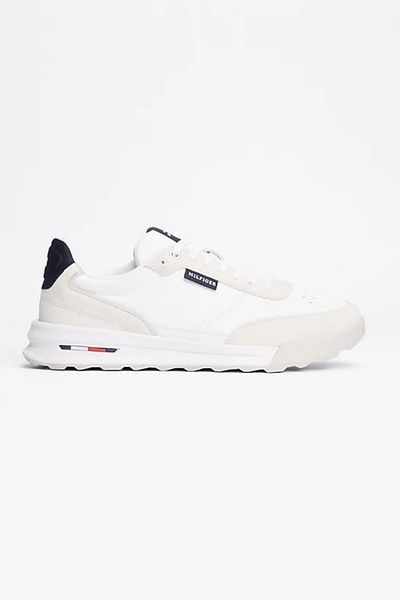 Tommy Hilfiger White Men's Retro Leather Sneakers
