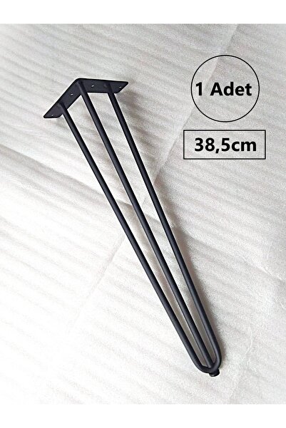 DEMONTEPARK 1 Adet-38,5cm Metal Firkete Ayak, Sehpa Ayağı, Zigon Sehpa Ayağı