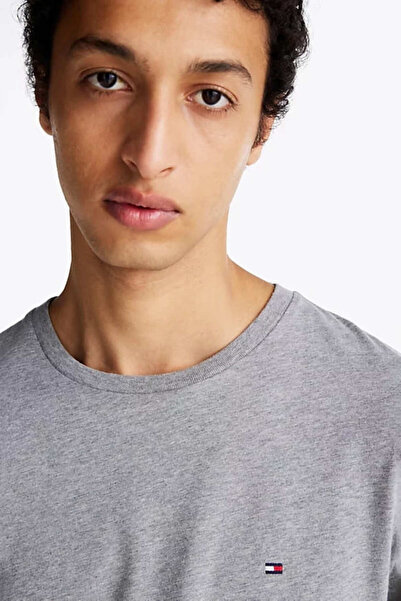 Tommy Hilfiger Men's Round Neck Heather T-Shirt - Gray