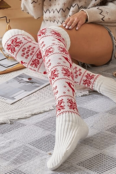 KissBump Yılbaşı Çorap Özel Ürün Hediyelik Güzel Kaliteli Konseptli Çorap Ren...