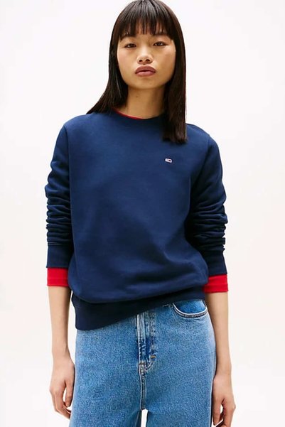 Tommy Hilfiger Women's Crew Neck Sweatshirt - Navy Blue