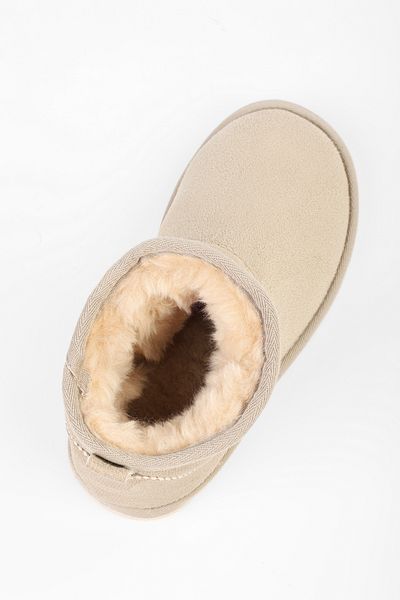 Shoeberry Жіночі короткі замшеві плоскі черевики Upps бежевого кольору