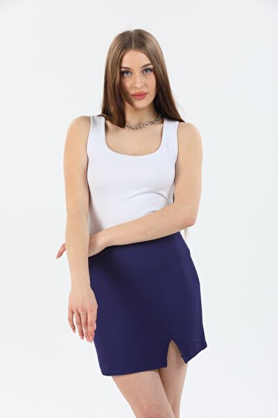 Reji Fusta mini cu detaliu cu fanta