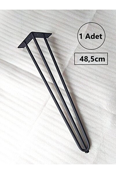 DEMONTEPARK 1 Adet-48,5cm Metal Firkete Ayak,sehpa Ayağı, Zigon Sehpa Ayağı