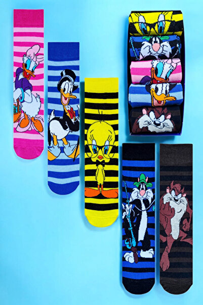 ZEYZEY MONKEY Set of 5 Character Patterned Socks in Special Box