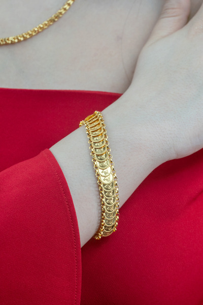 İdeal Sarraf 22 Ayar Baskı Reşat Dizme Altın Bileklik