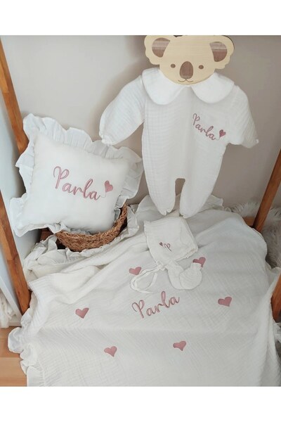 BEYCEY TASARIM - Müslim kumaş tulumseti ve battaniye yastıklı