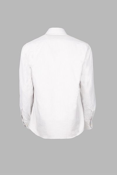 PAUL&SHARK Men's Regular Fit Striped Long Sleeve Beige Shirt 14313094 Cf-Vh8