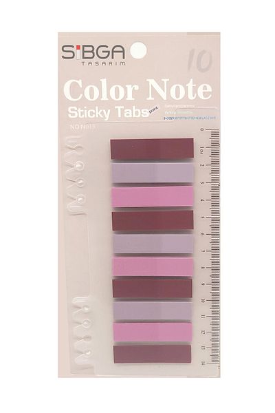sibga tasarım Transparent Colored Post-It Note Paper - 200 Sheets Bookmark Sticker