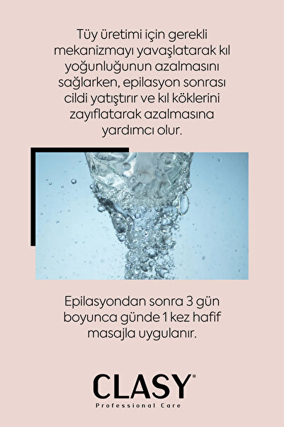 Clasy Care Epilasyon Sonrası Tüy Dökücü Ve Azaltıcı Jel, Nemlendirici, 100ml