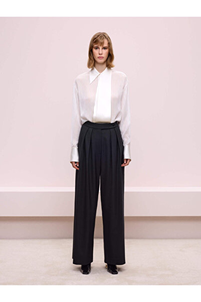 BAQA Siyah Bol Paça Pantolon