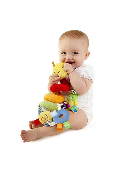 Vivaverse Figürlü Bebek Çıngırağı Puset Beşik Yatak Bebek Arabası Uyumlu Peluş Oyuncak