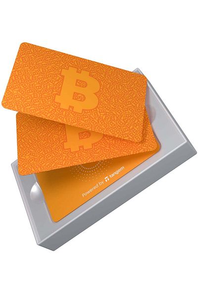 tangem Crypto Hardware Wallet 2.0 [PACK OF 3] - Bitcoin Orange