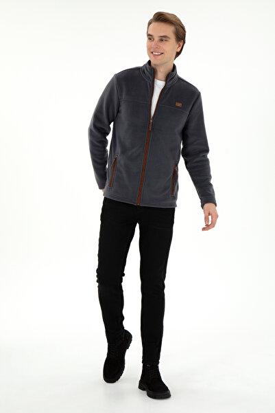 U.S. Polo Assn. Erkek Antrasit Polar Örme Hırka 50290594-VR006