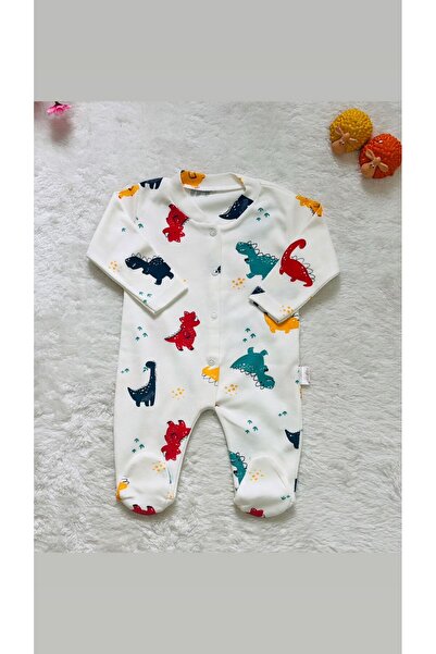 Nayinom Safari Patterned 3-Piece Front Snap Baby Romper