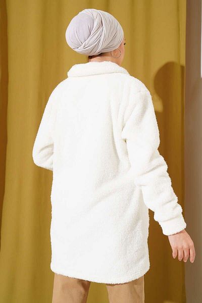 modasindoma Women's Pocket Plush Cardigan