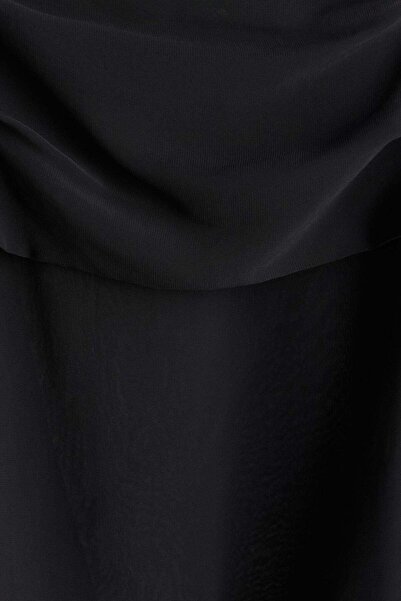 H&M بلوزة شيفون مكشوفة الكتفين