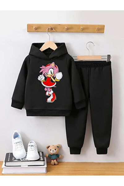 Little Wears Amy Rose Premium 3. Set hanorac și pantaloni de trening compact ...