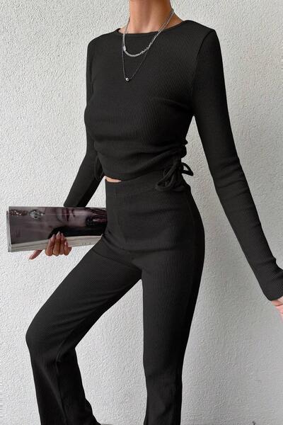 Deafox Černý vrchní oblek z košilky standardní velikosti na straně