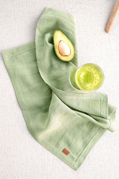 Barine Χαρτοπετσέτα Mint Green Linen - Σετ 2 45x45