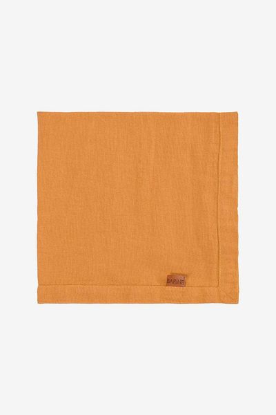 Barine Mustard Linen Napkin - Set of 2 45X45