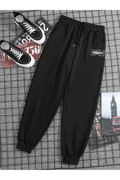 De Carte بنطال رياضي محبوك من Hideport مطبوع عليه ريلاكس فيت موسمي للنساء وال...