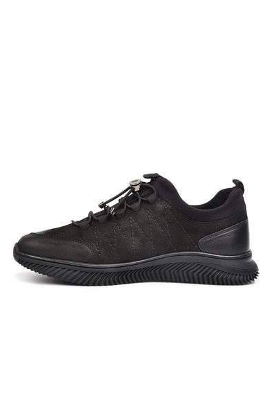 Pierre Cardin Μαύρα ανδρικά παπούτσια casual Nubuck