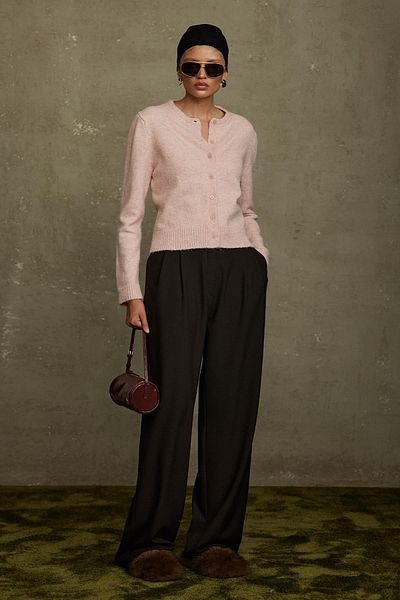 Suud Collection Powder Jenny Buttoned Cardigan