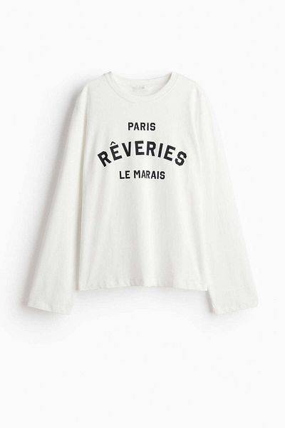 H&M Long-sleeved Jersey Top