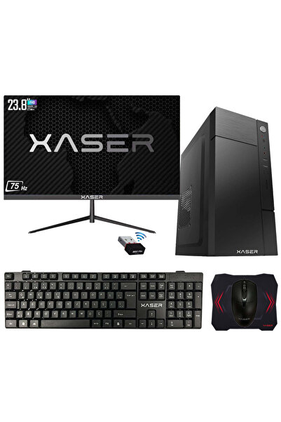 XASER Xsr389 i3 4130 16GB Ram 256GB SSD 23.8" Monitör Masaüstü Ofis Bilgisayarı