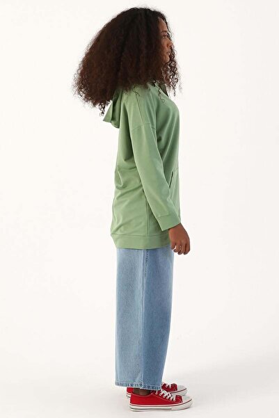 ALLDAY Green-Zip Sweat Cardigan