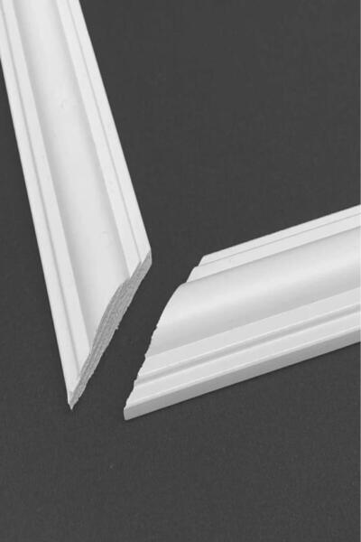 Renkli Duvarlar (EN 2.5 CM UZUNLUK 120 CM) 1 Adet Dekoratif Boyanabilir Poliüretan Duvar Çıtası Ofis Koridor Tablo