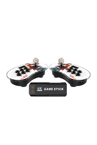 VOOKA A16 Oyun Konsolu 2.4G Bağlantılı Tv-Pc Uyumlu 10.000 Oyunlu Atari Konsol Pilli Işıklı 3D 2D