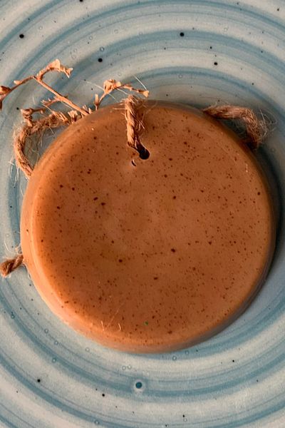 Uretti - Ayşe 7362 Handmade Natural Brown Decorative Soap - 7 X 7 cm