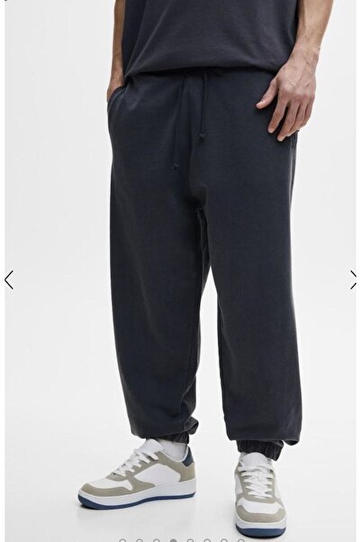 THE WHITE επένδυση fleece Μαύρο λαστιχένιο παντελόνι