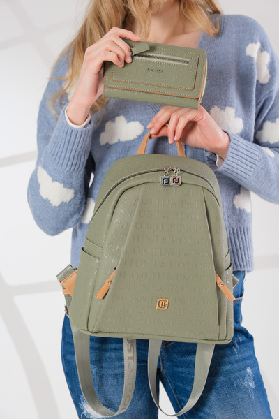 Just Polo Women's 9 Compartment Large Size Backpack