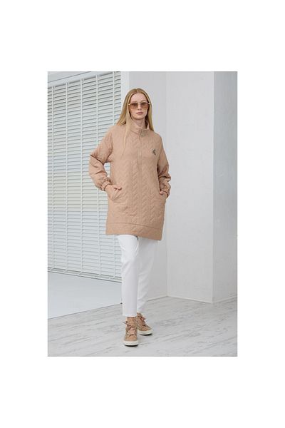 Moodbasic Tunica matlasată cu guler ridicat pentru femei Mb21.281