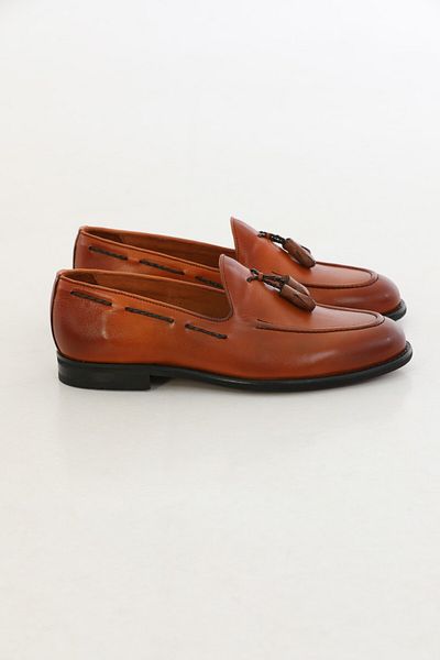 Faruk balkanas Klass Model Tassel Detailed Genuine Leather Loafer Shoes