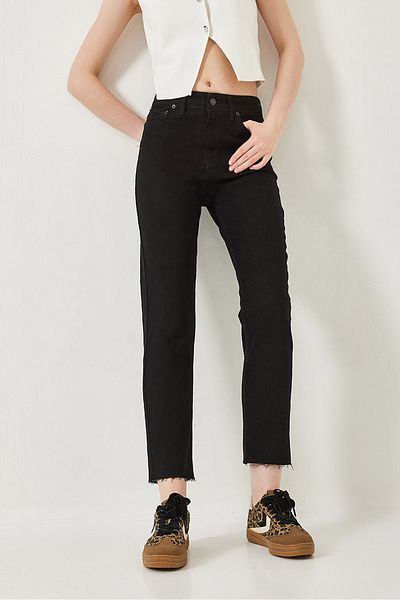 Bianco Lucci Women's Cut-Out Mom Pants 5233 60261290