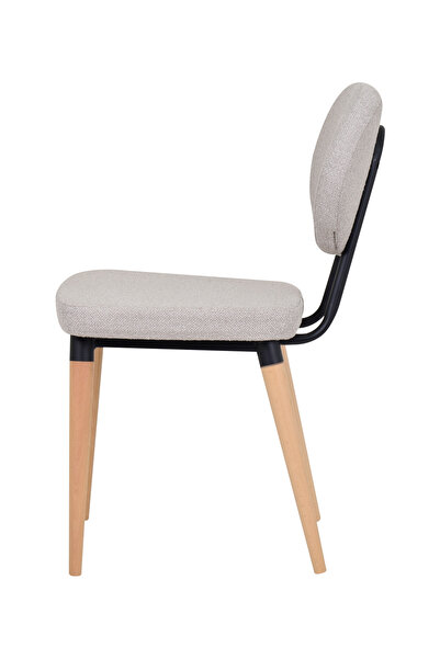 VİLİNZE Deniz Ahşap Naturel Ayak Mutfak Sandalyesi Sandalye