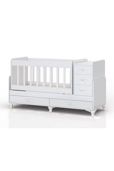 temosan Uzayabilen, Anne Yanı, Sallanır Bebek Beşiği Uyku Seti Pembe Yataklı Full Set 60 X 120