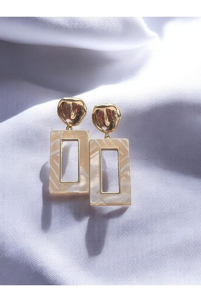 NAİFTAKIAKSESUAR Women's Colorful Acrylic Geometric Earrings