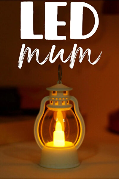 ByKurt Led Mum Mini Kamp Tipi 1 Adet Pil Dahil Dumansız Alev Ledli  Dekor Işı...