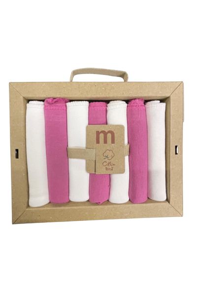 Minisse Organic Cotton Newborn Baby Gift Set of 7 Mouth Wipes
