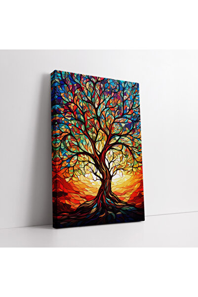 KOSS Dijital Pictură modernă cu model geometric abstract Arborele vieții, pic...