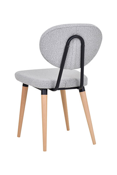 VİLİNZE Deniz Ahşap Naturel Ayak Mutfak Sandalyesi Sandalye