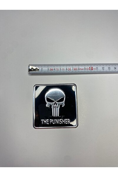 Genel Markalar The Punisher Arma Sticker Alüminyum Etiket 7x7cm
